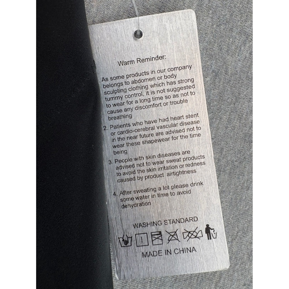 Kumayes Pant Womens L Black High Waist Tummy Control Sauna Compression NWT - Picture 8 of 8